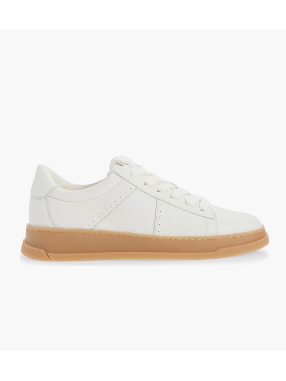 New Stuart Weitzman Ellis Sneaker White Leather Sz 9
